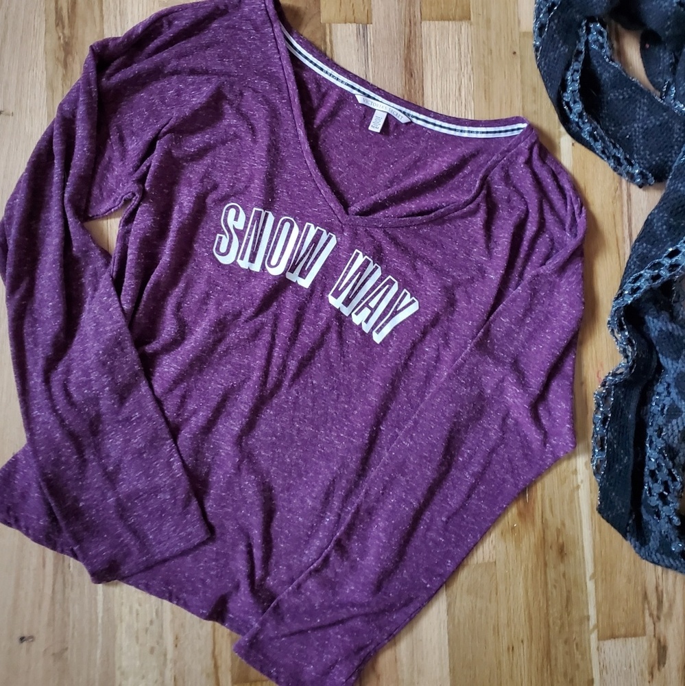 Victoria Secret "Snow Way" long sleeve Top